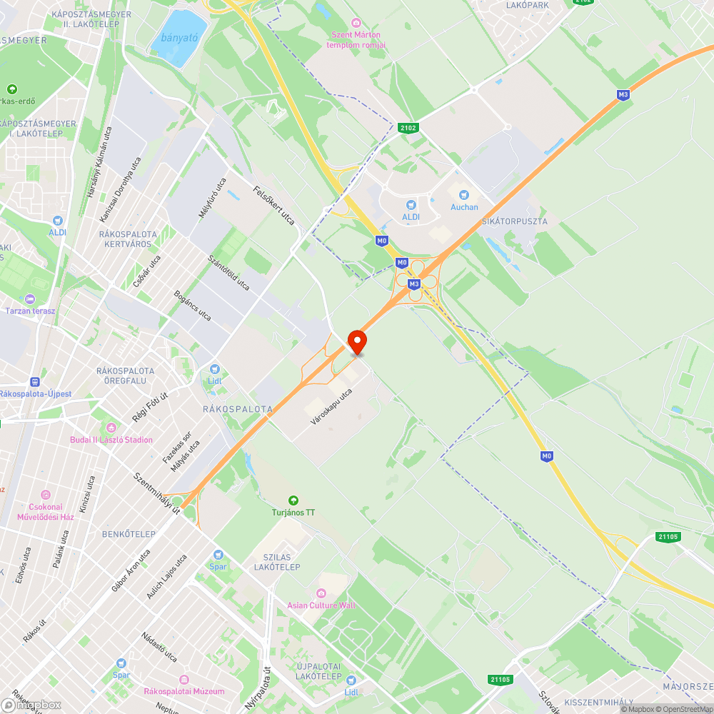 Hiányzó táblák az M0 fele bejelentés helye