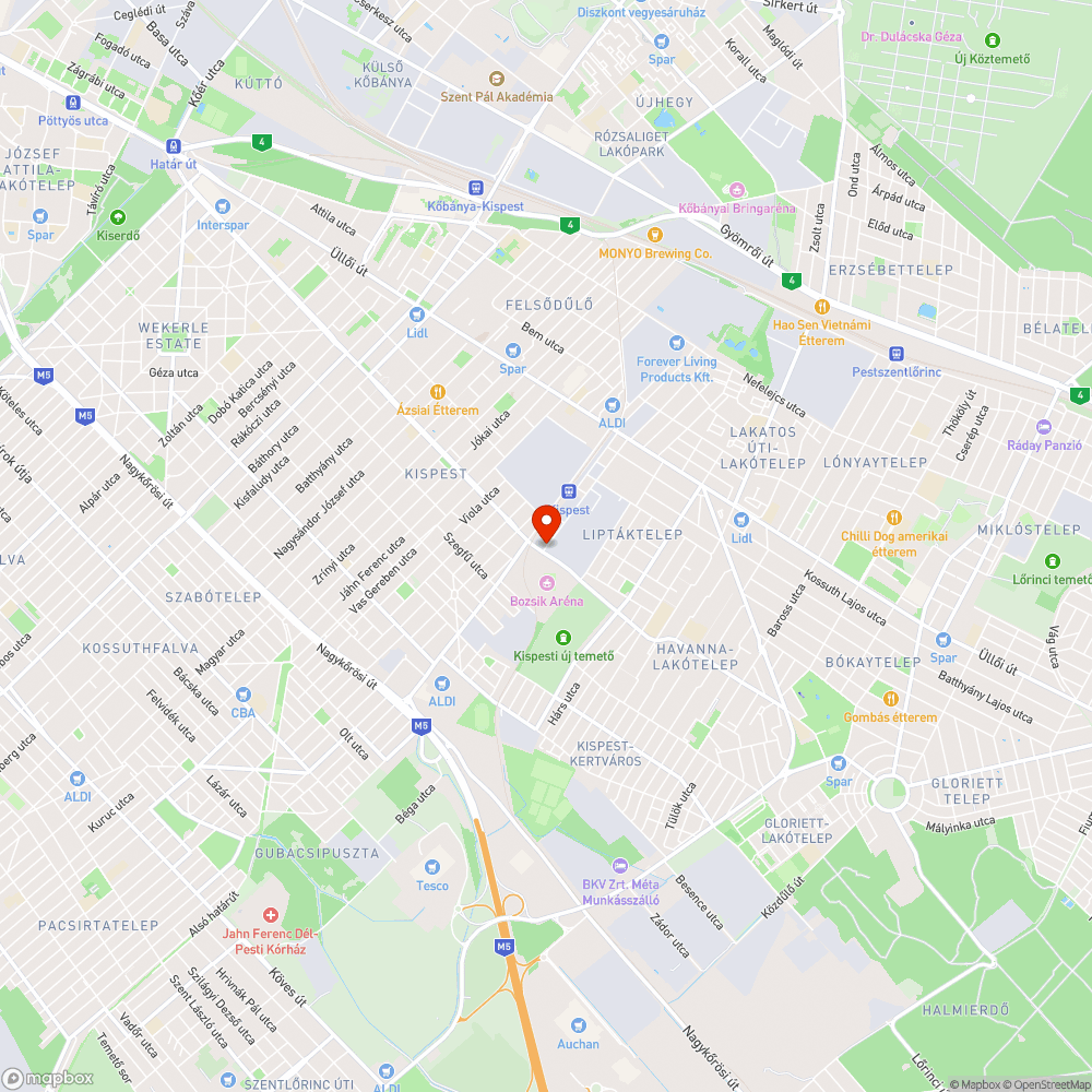 Betegeskedő Pad bejelentés helye