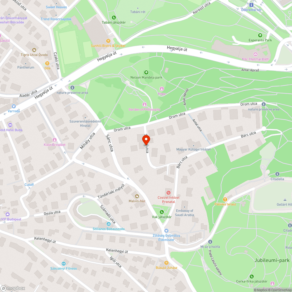 Elhagyott autó bejelentés helye