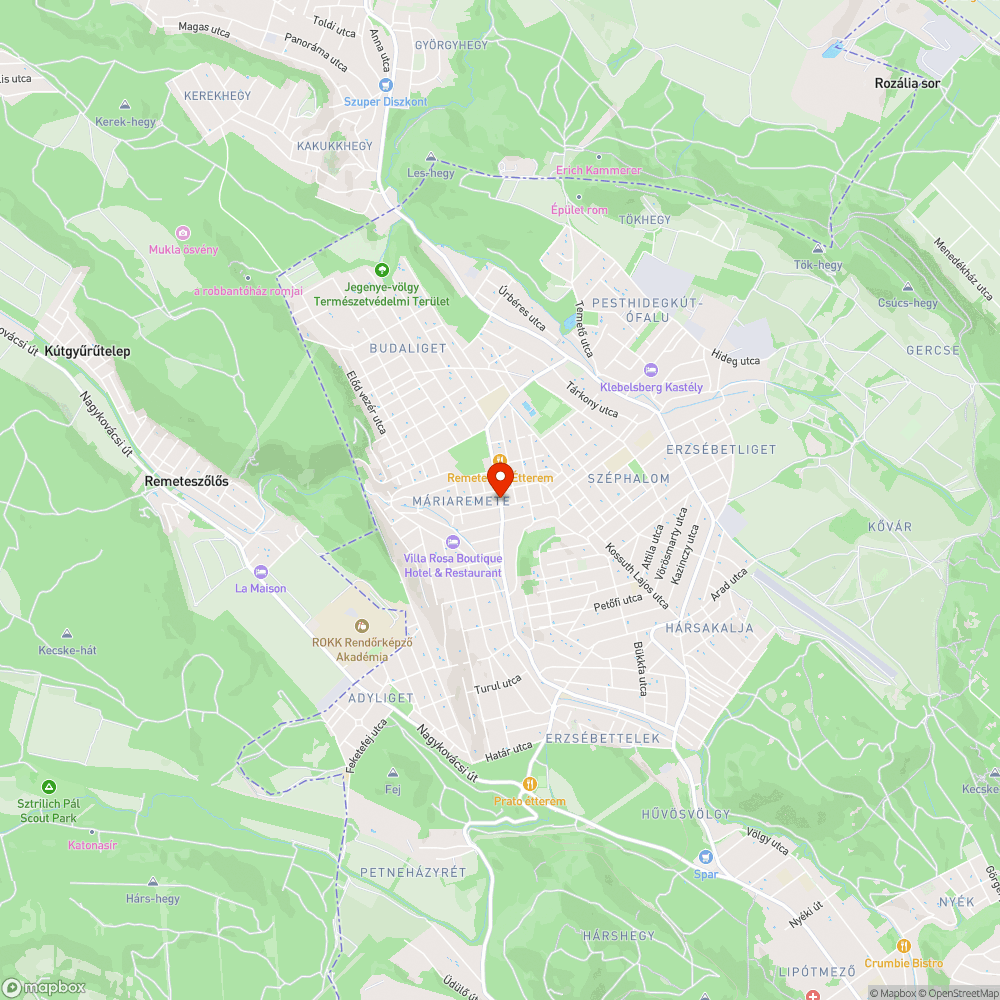 Csatlós utcai buszmegállótábla bejelentés helye