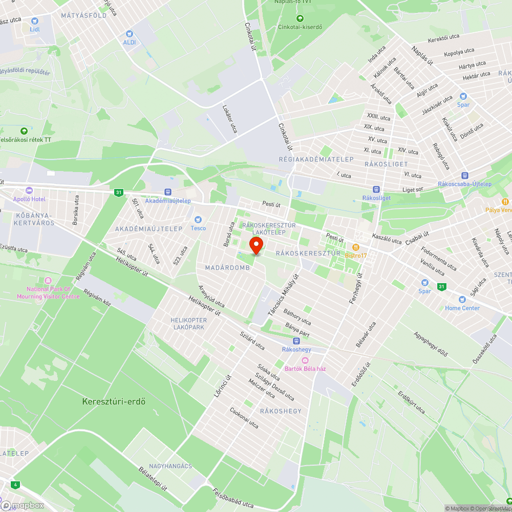 A régi buszmegállóban is régiek a kátyúk... bejelentés helye