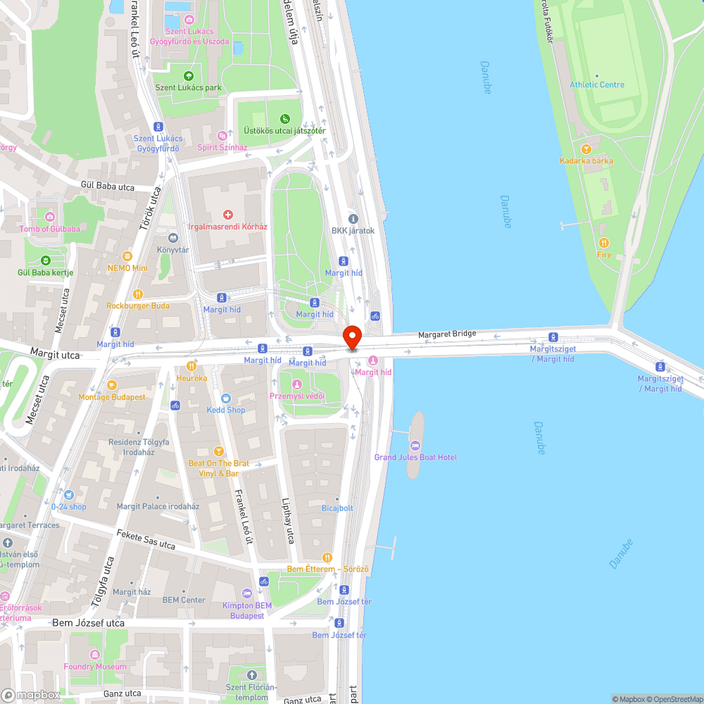 Balkáni könyvpiac a Margit hídnál bejelentés helye