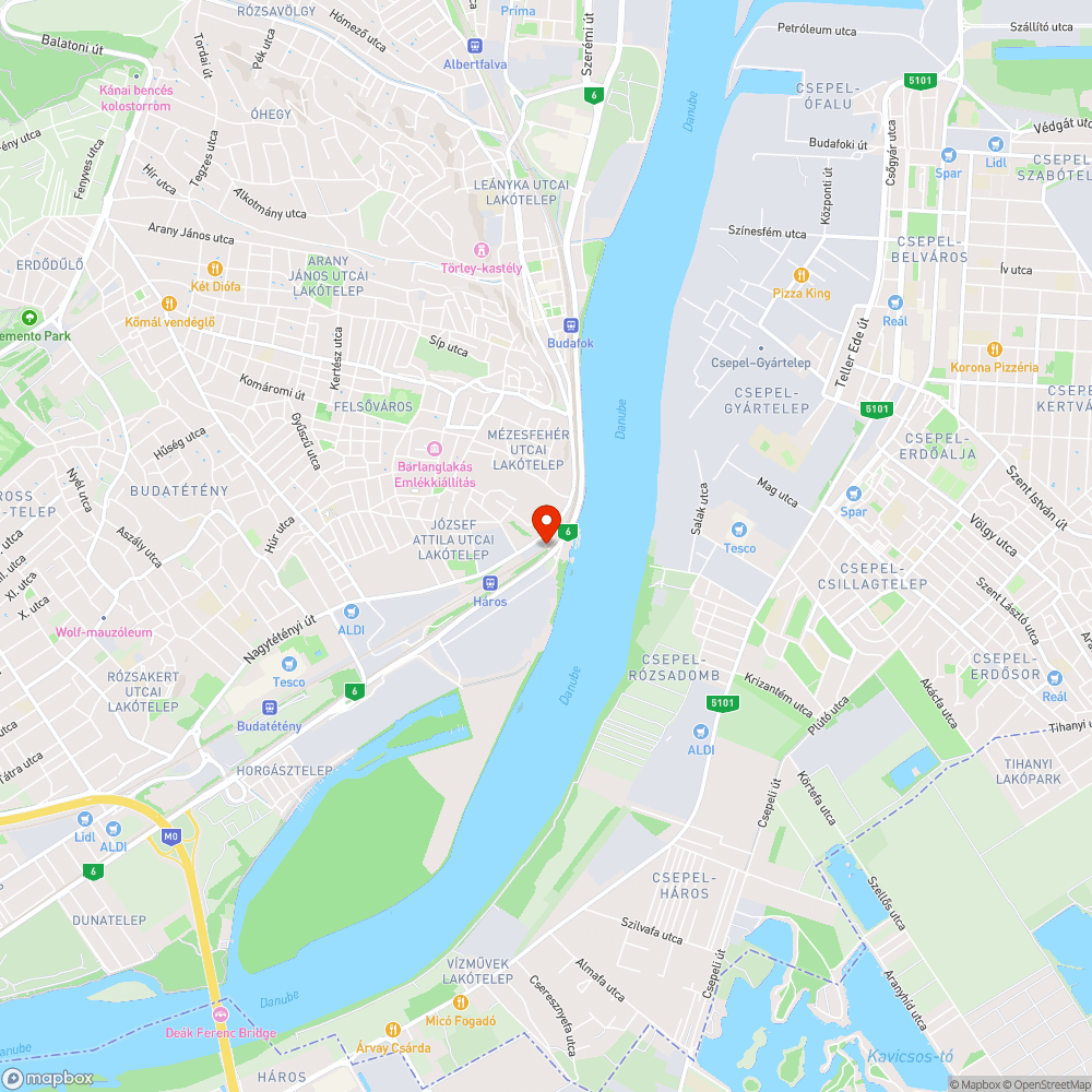 Kátyú a budafoki Vágóhíd utcai aluljáróban bejelentés helye