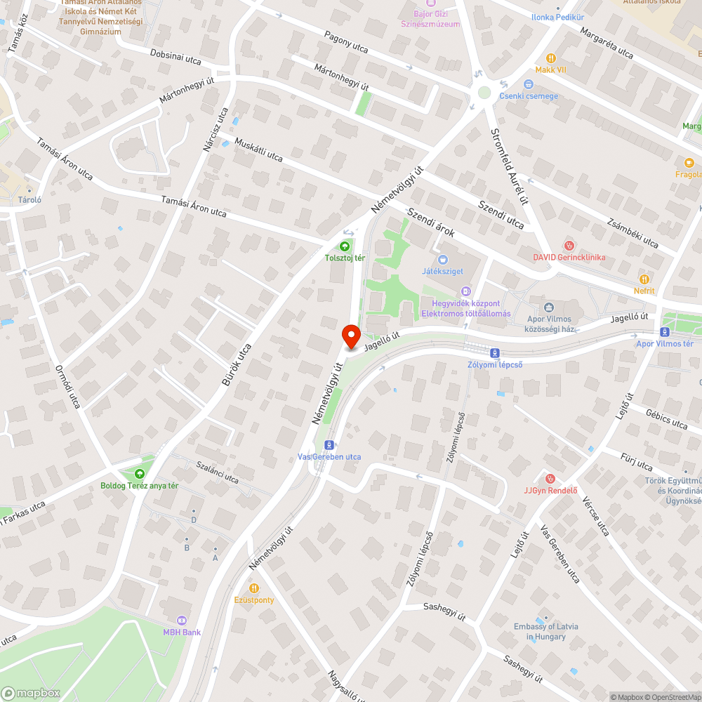 Elhagyott autó bejelentés helye