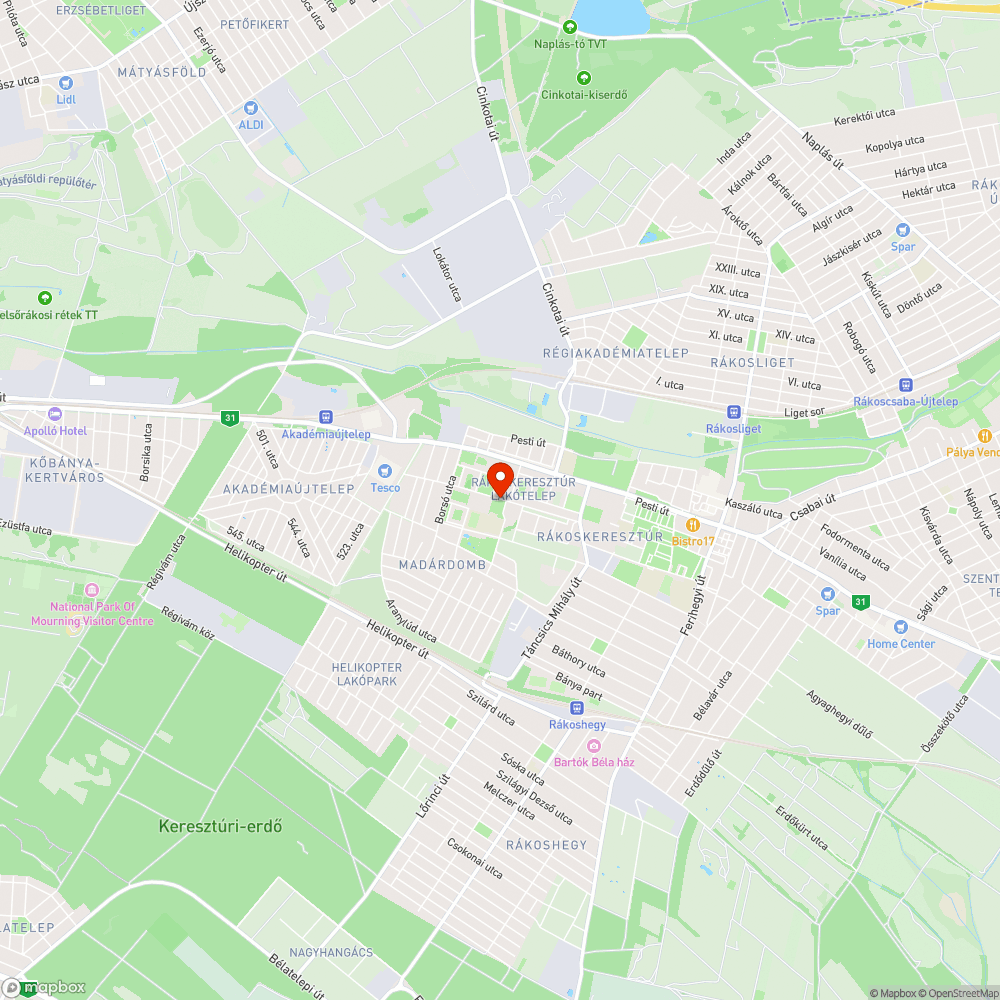 Járdahiba a játszótér mellett bejelentés helye