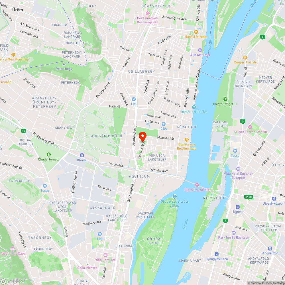 Balesetveszélyes pad bejelentés helye