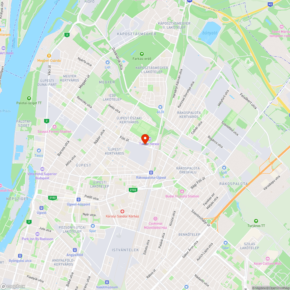 Újpesti járda évek óta gondozatlan bejelentés helye