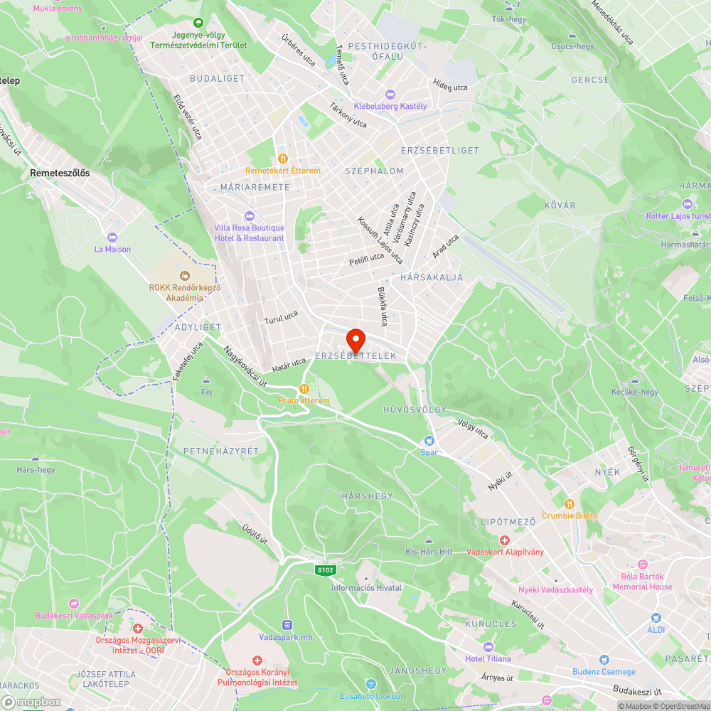 Életveszélyes utca bejelentés helye