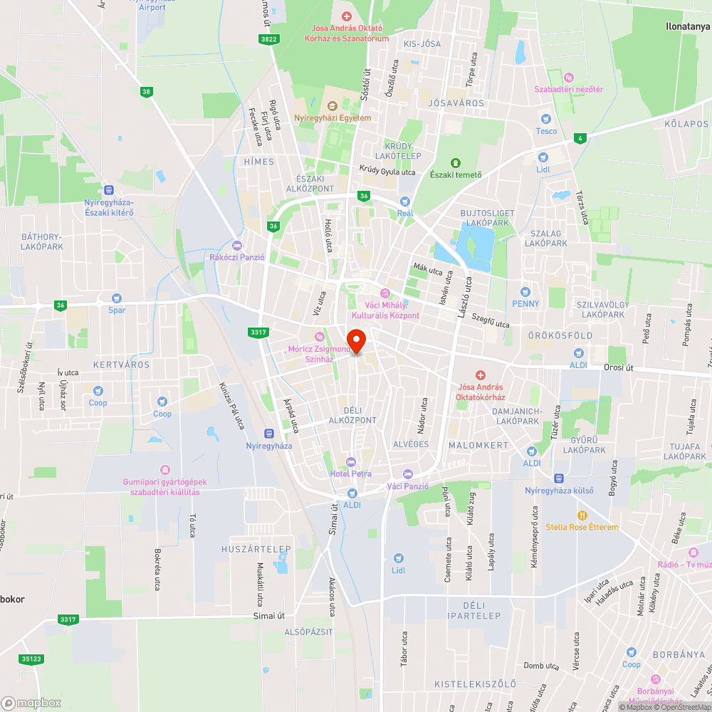 Megsüllyedt aknafedél bejelentés helye