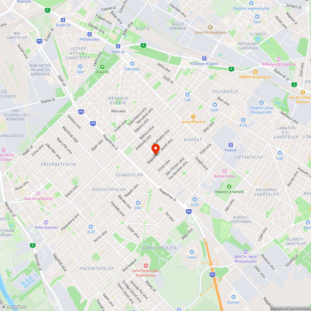 Sötét Lámpa - Nádasdy u.-Nagysándor J. u. bejelentés helye