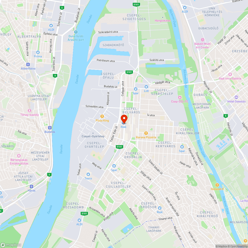 Nem világító lámpa - Karácsony S. utca-II. Rákóczi F. utca bejelentés helye