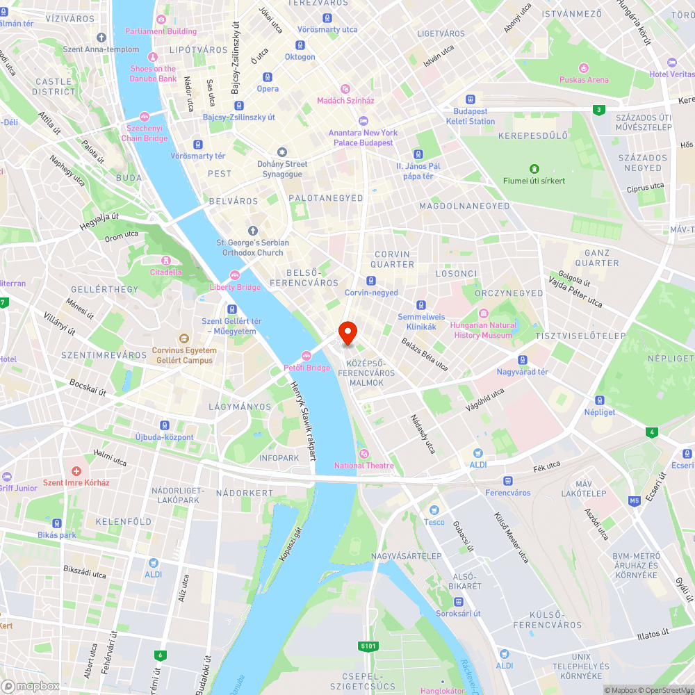 Liliom utca és Gabona utca sarkán közvilágítás bejelentés helye