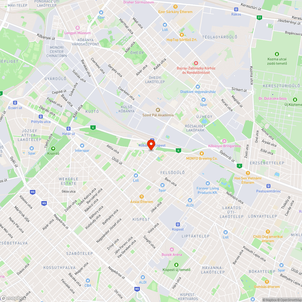 Elhajlott korlát bejelentés helye