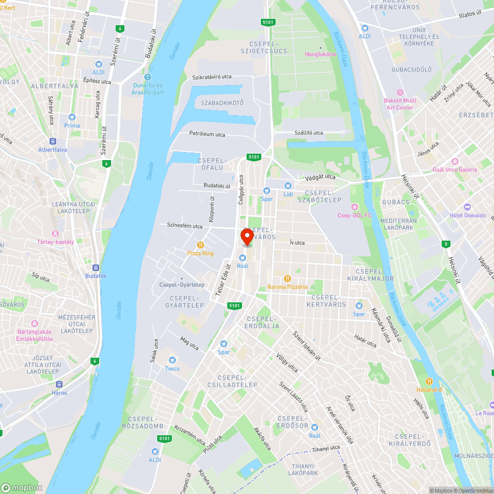 Kátyú - II. Rákóczi Ferenc út - Parkoló bejelentés helye