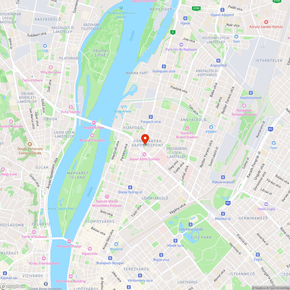 Járhatatlan járdák az Árpád hídnál bejelentés helye