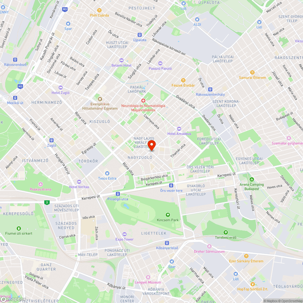 Dagonya a villamos megállóban II. bejelentés helye