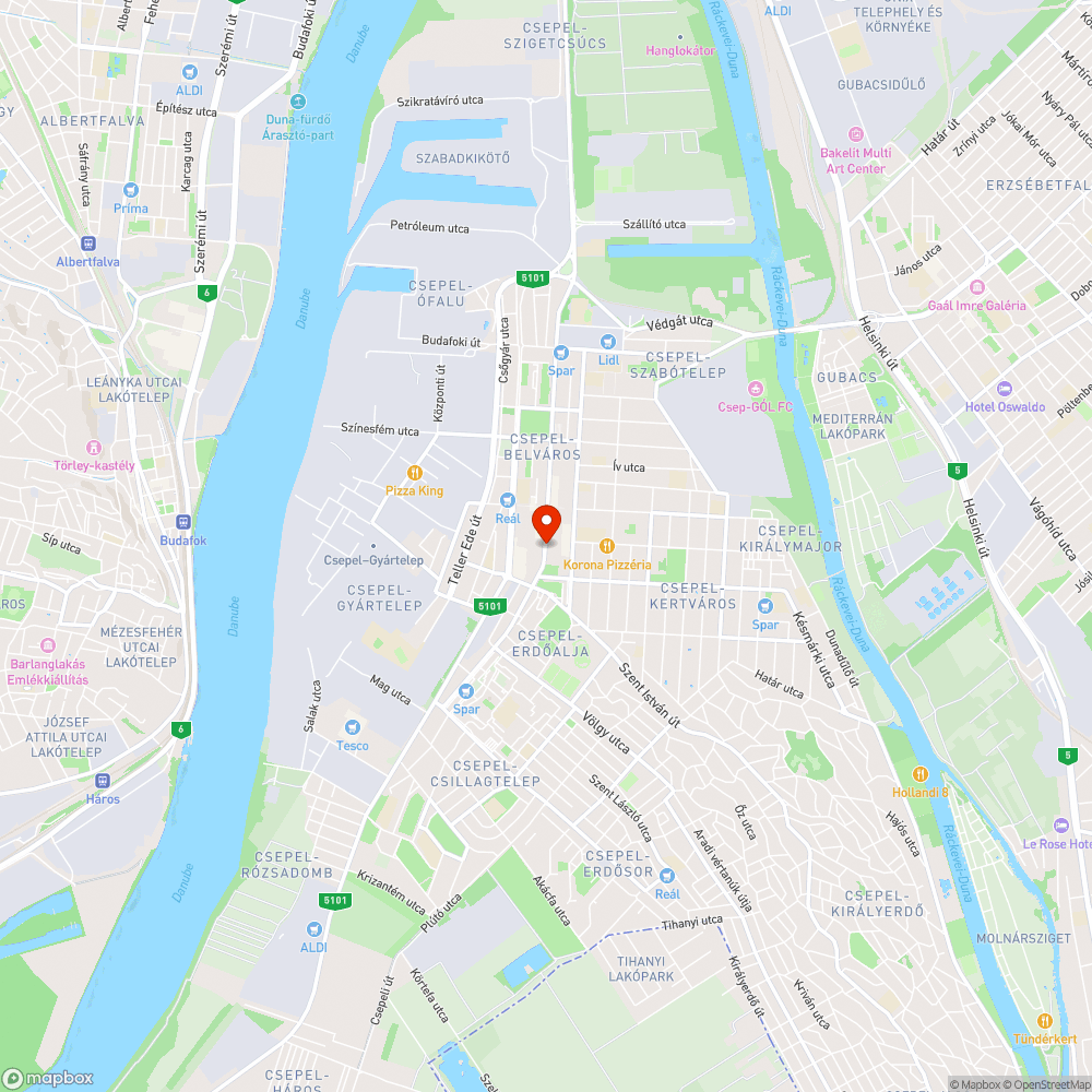 Nem világító láma - Csepel, Kossuth L. u. (Meki) bejelentés helye