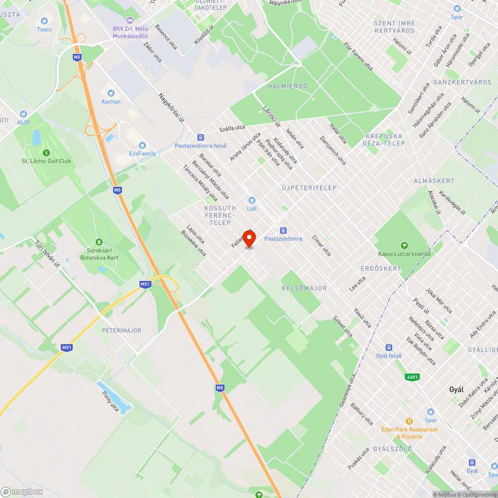 Áll a víz a Dózsa György utcában bejelentés helye