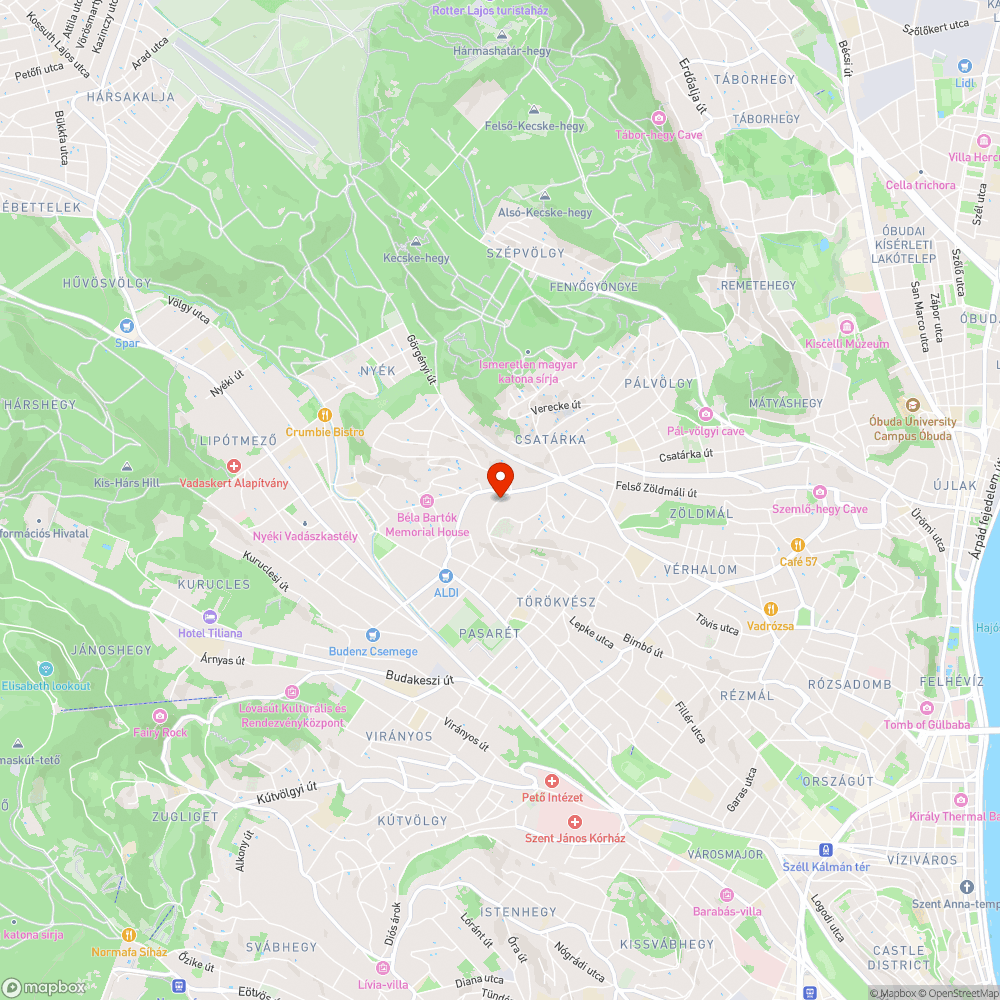 Kátyú - Bimbó út bejelentés helye