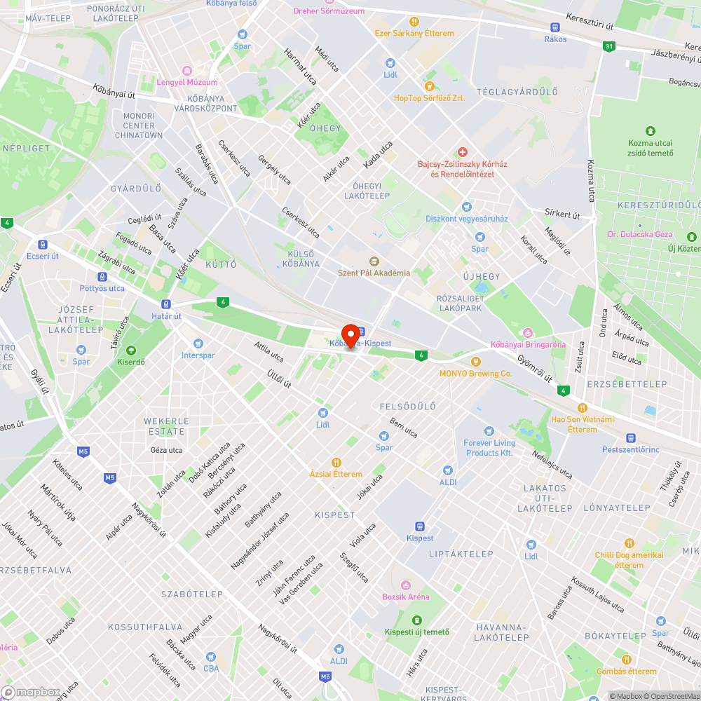 Elhajlott oszlop és elfordult tábla bejelentés helye