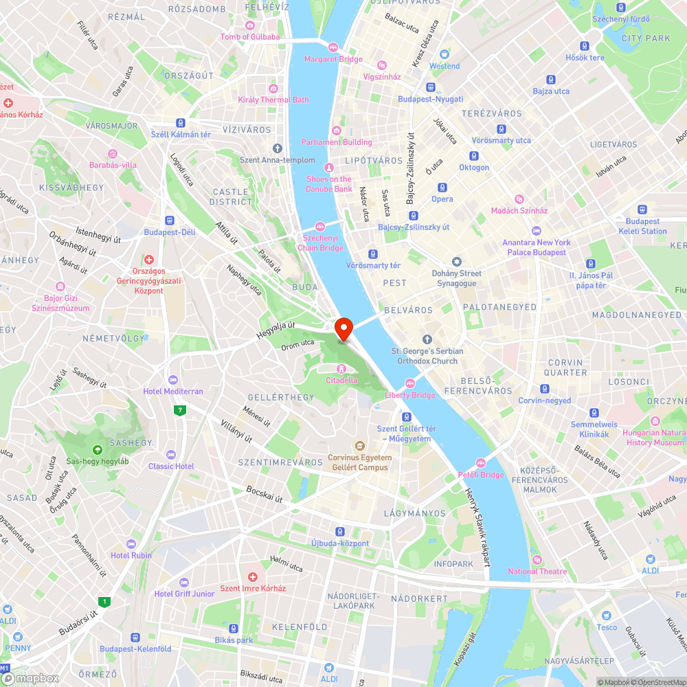 Hiányzó/hiányos korlátok a Gellért-hegyen bejelentés helye