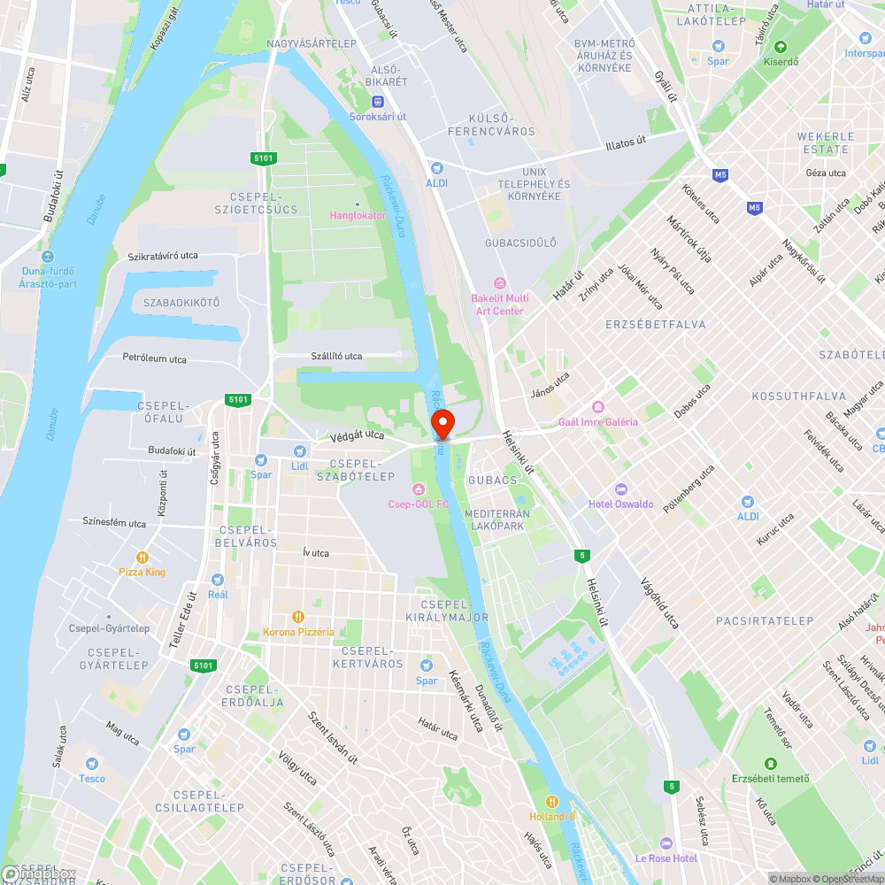 Szemét a kerékpárúton - Gubacsi híd bejelentés helye