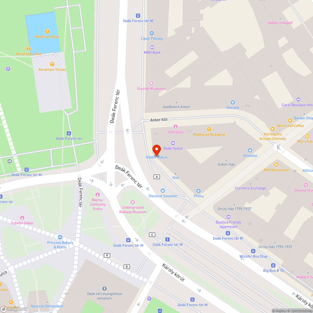 Deák Ferenc tér - Bringatámasz - roncs darab leláncolva bejelentés helye