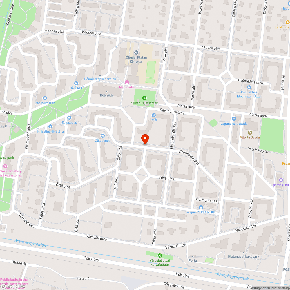 Folytonossági hiány a járdán bejelentés helye