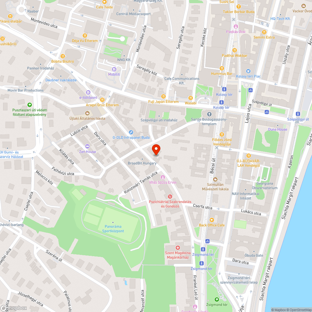 II. Ürömi utca 25. sz. előtt víznyelő akna süllyedés bejelentés helye