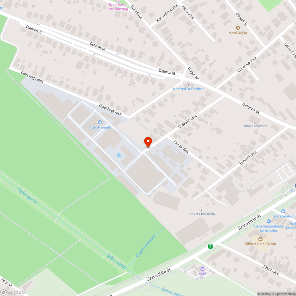 Törött csatornafedél bejelentés helye