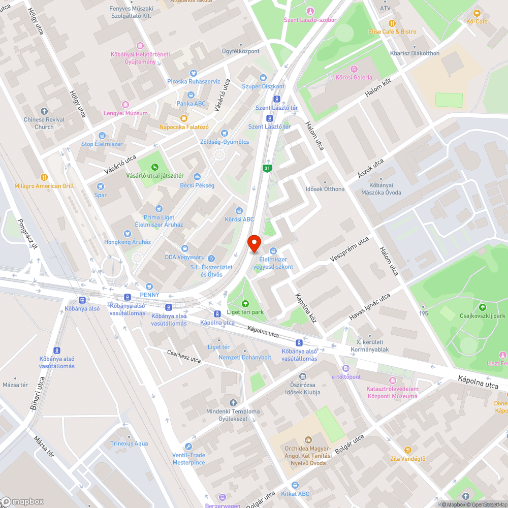 Nagy, kiszáradt fa buszmegállónál bejelentés helye