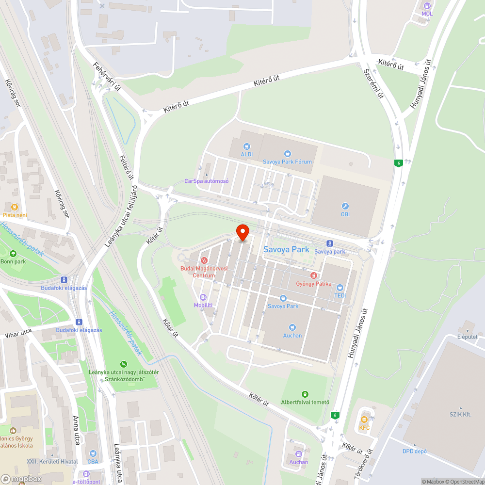 Savoya Park garázsában bejelentés helye