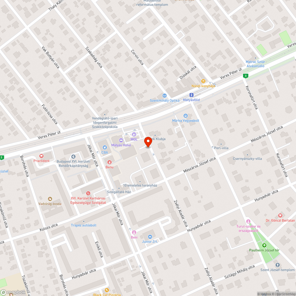 Alacsonyan elhelyezett táblák bejelentés helye