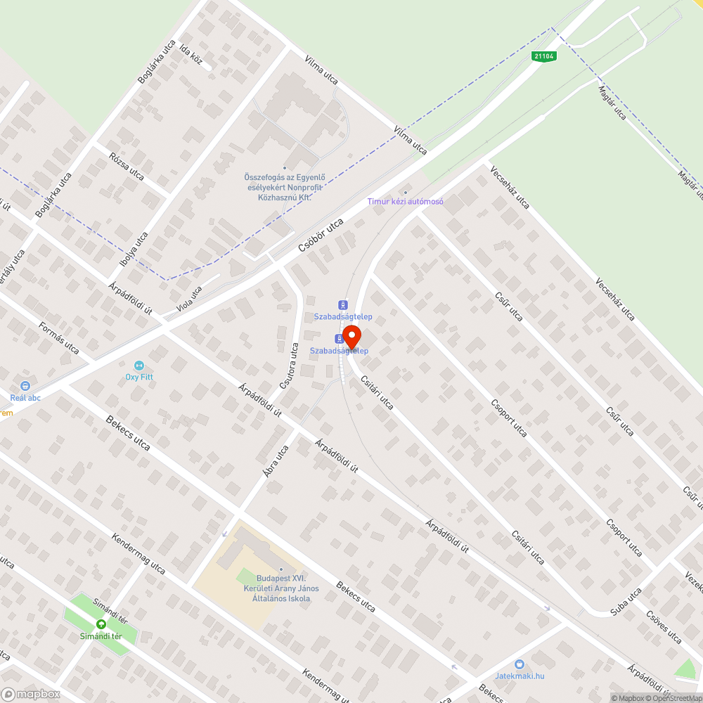 Kiszáradt fák bejelentés helye