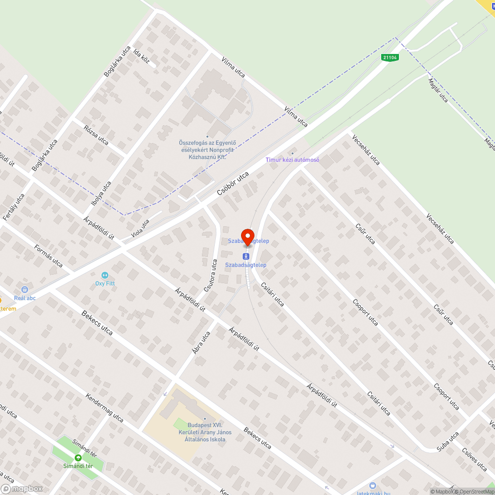 Kilóméterkő bejelentés helye