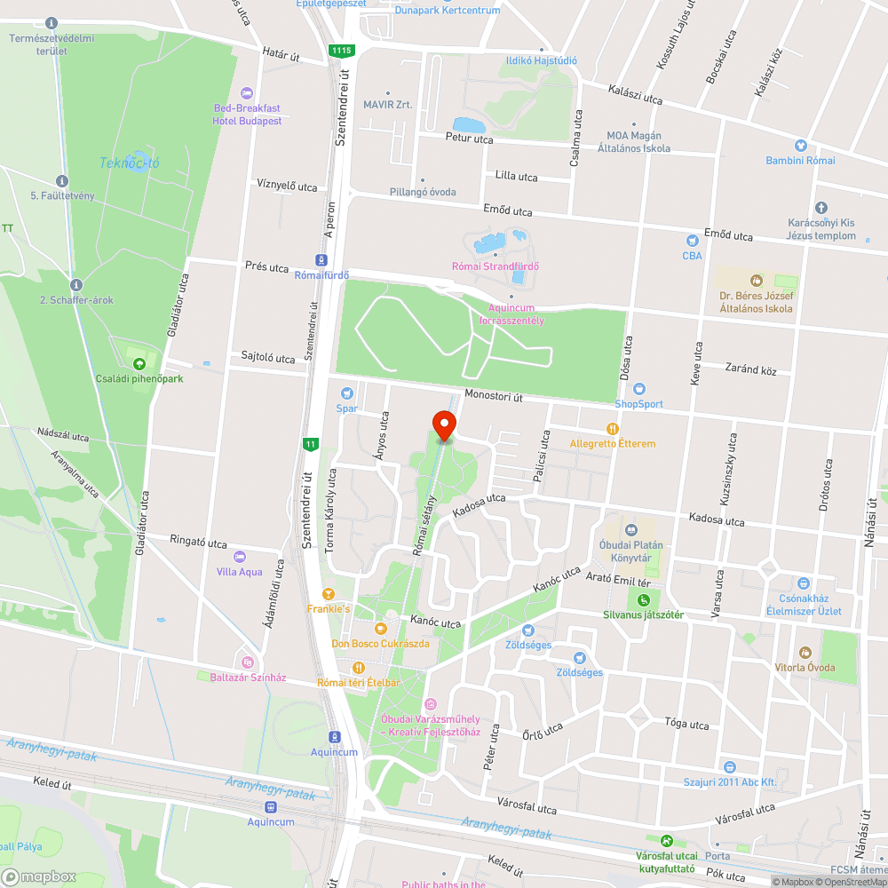 Kiszáradt fa bejelentés helye