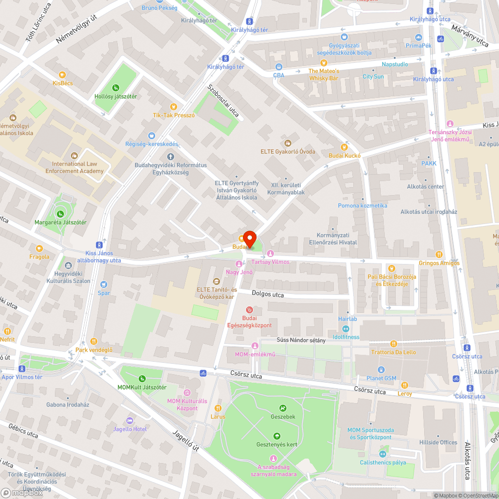 Parkoló autók miatti problémás átkelés bejelentés helye