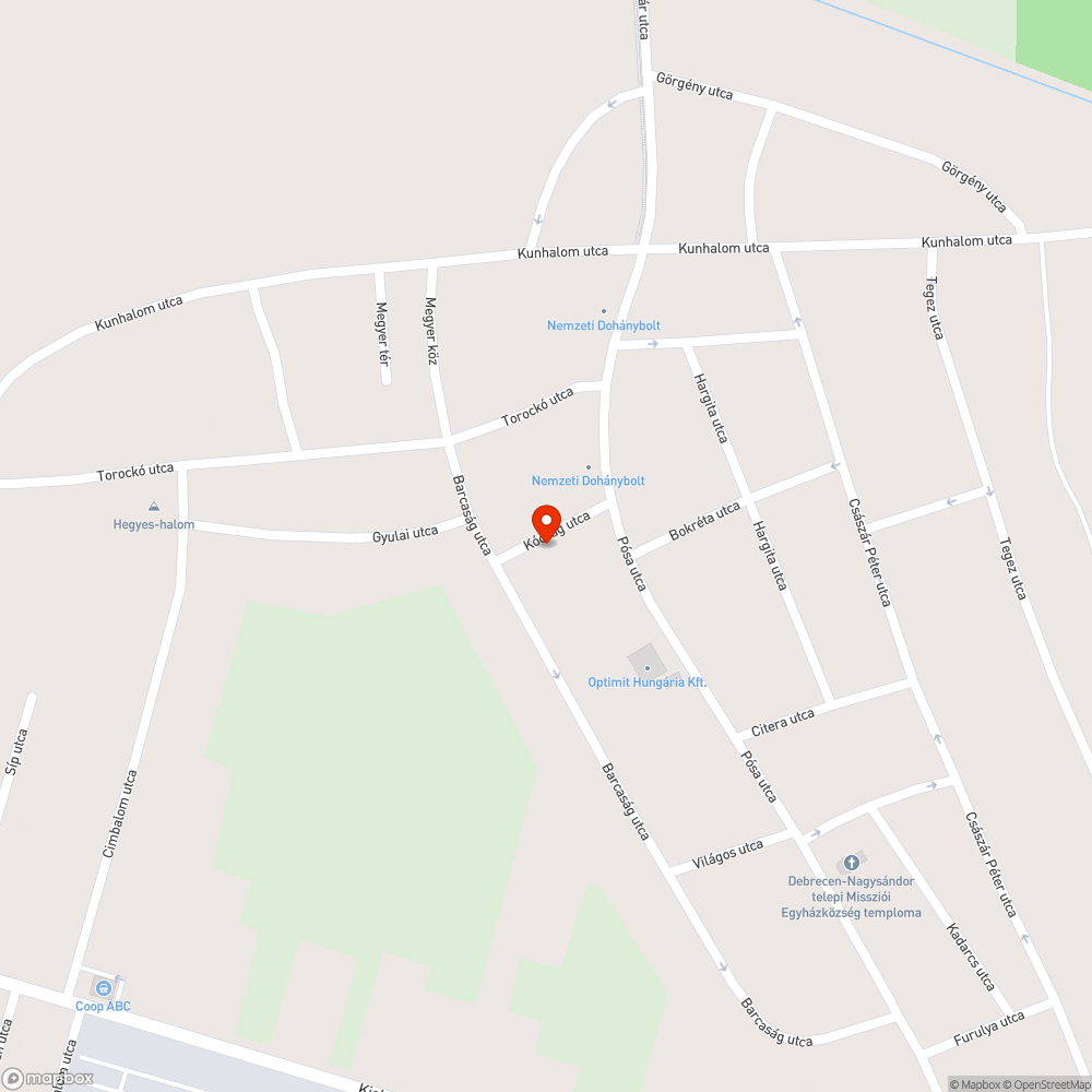 A kátyúk miatt, lassan járhatatlan az utca. bejelentés helye