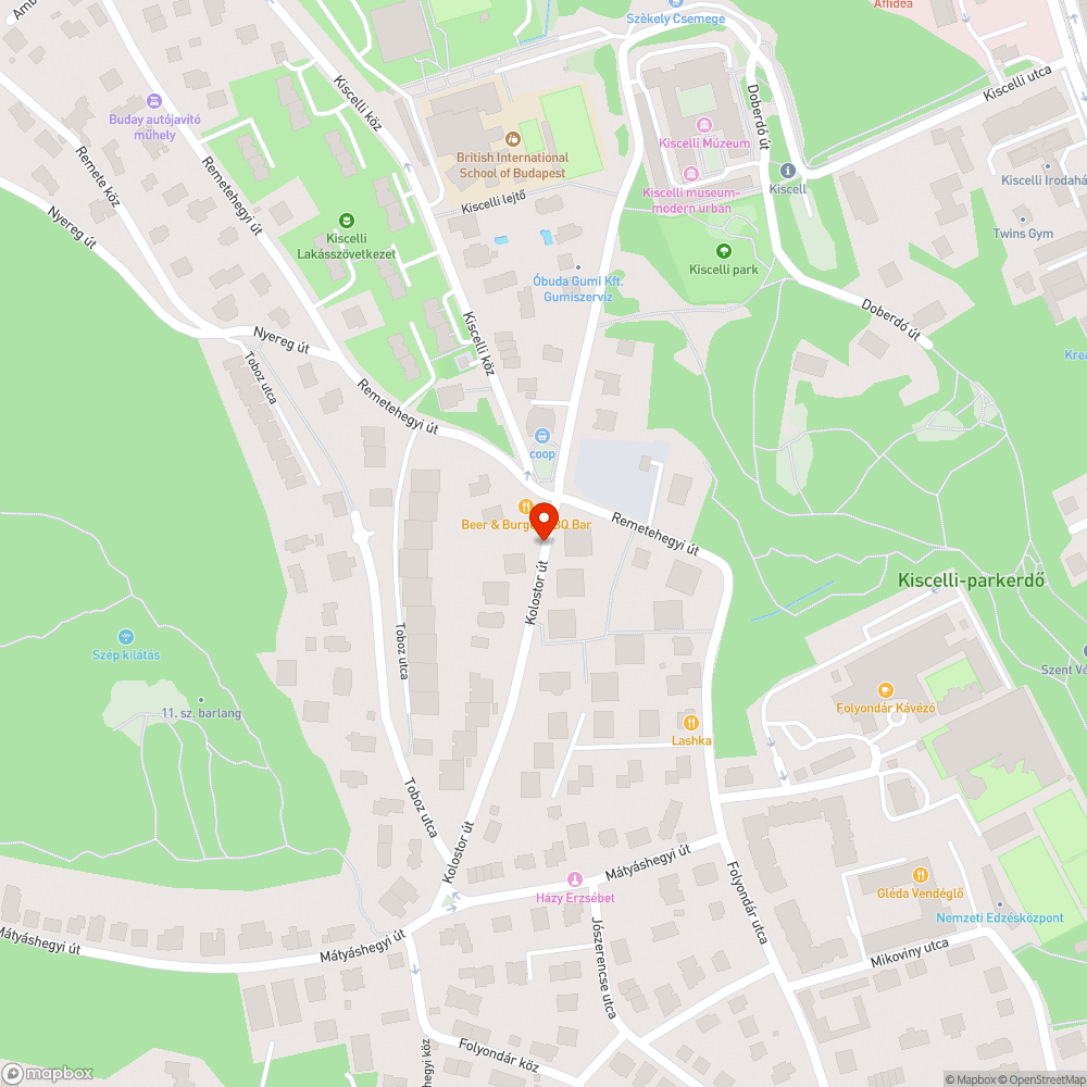 Mozdulatlan autó bejelentés helye