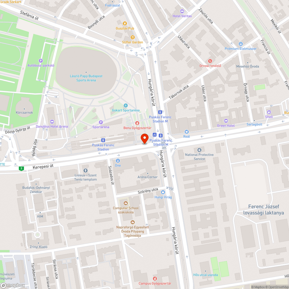 Kőtörmelékek az oszlop tövében a Stadionoknál. bejelentés helye