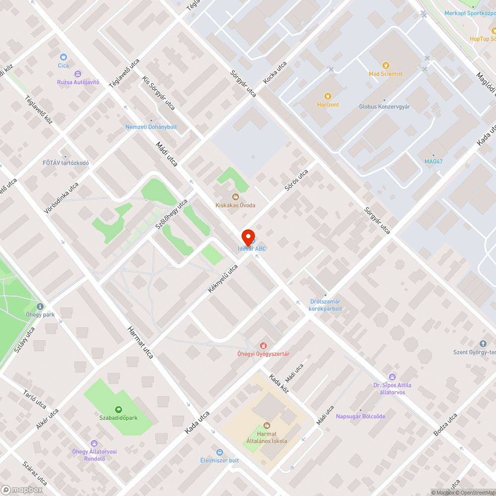 Ferde villanyoszlop bejelentés helye