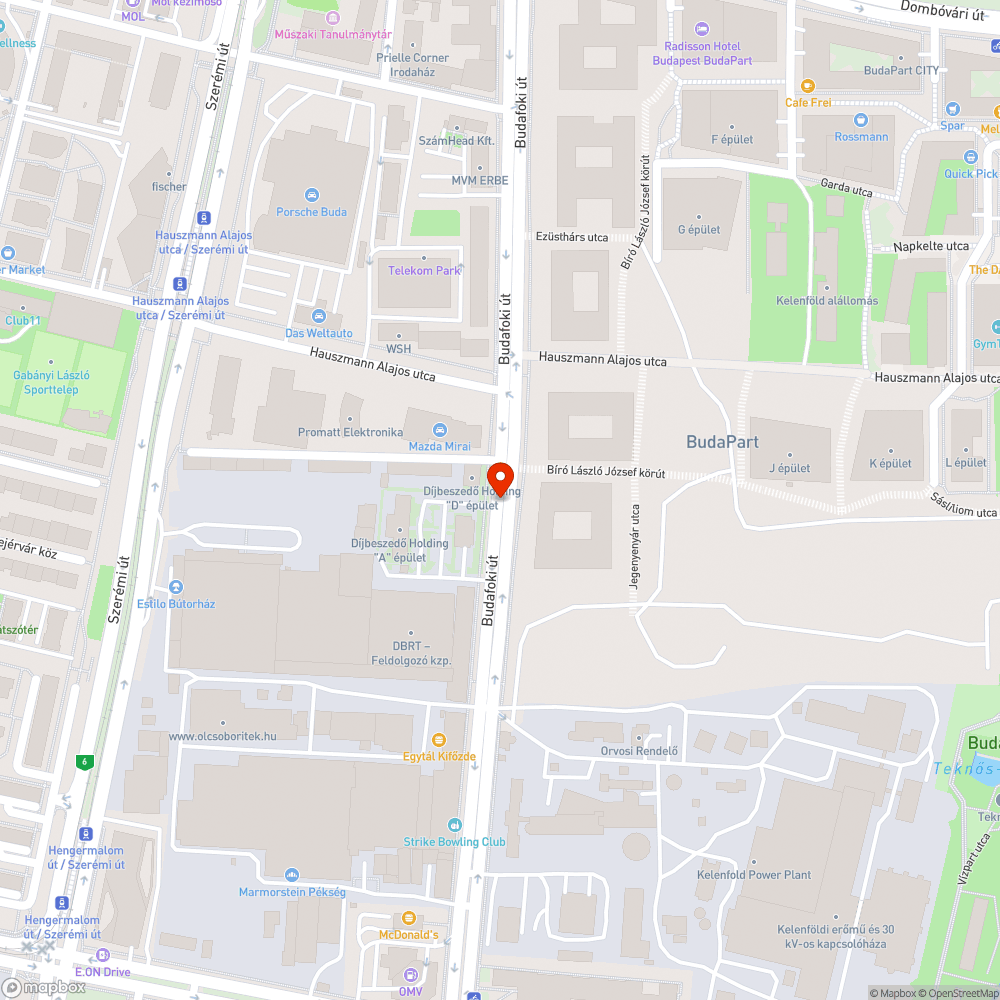 Elfeledett zöldfelület bejelentés helye