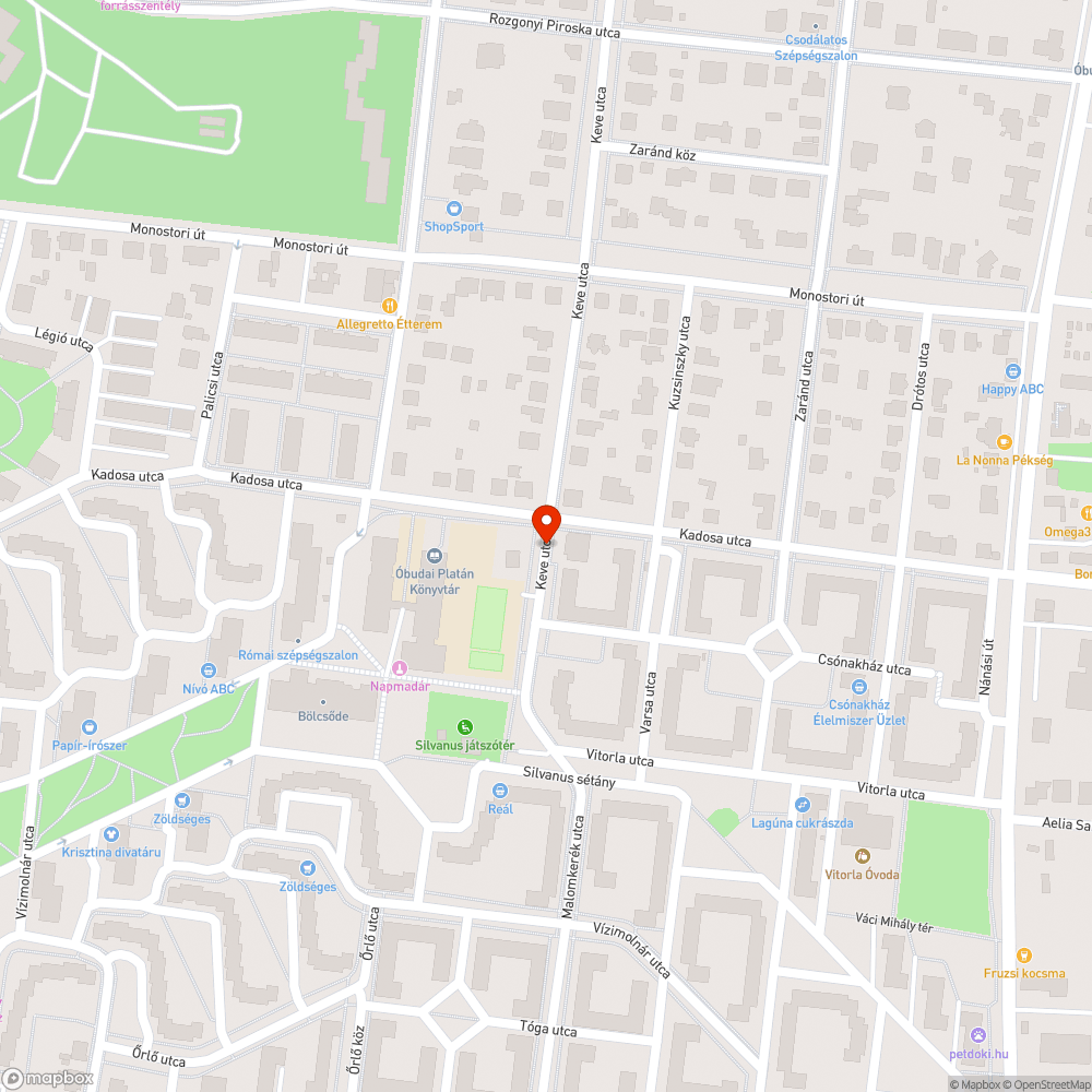 Kátyú - Keve u. 19. bejelentés helye