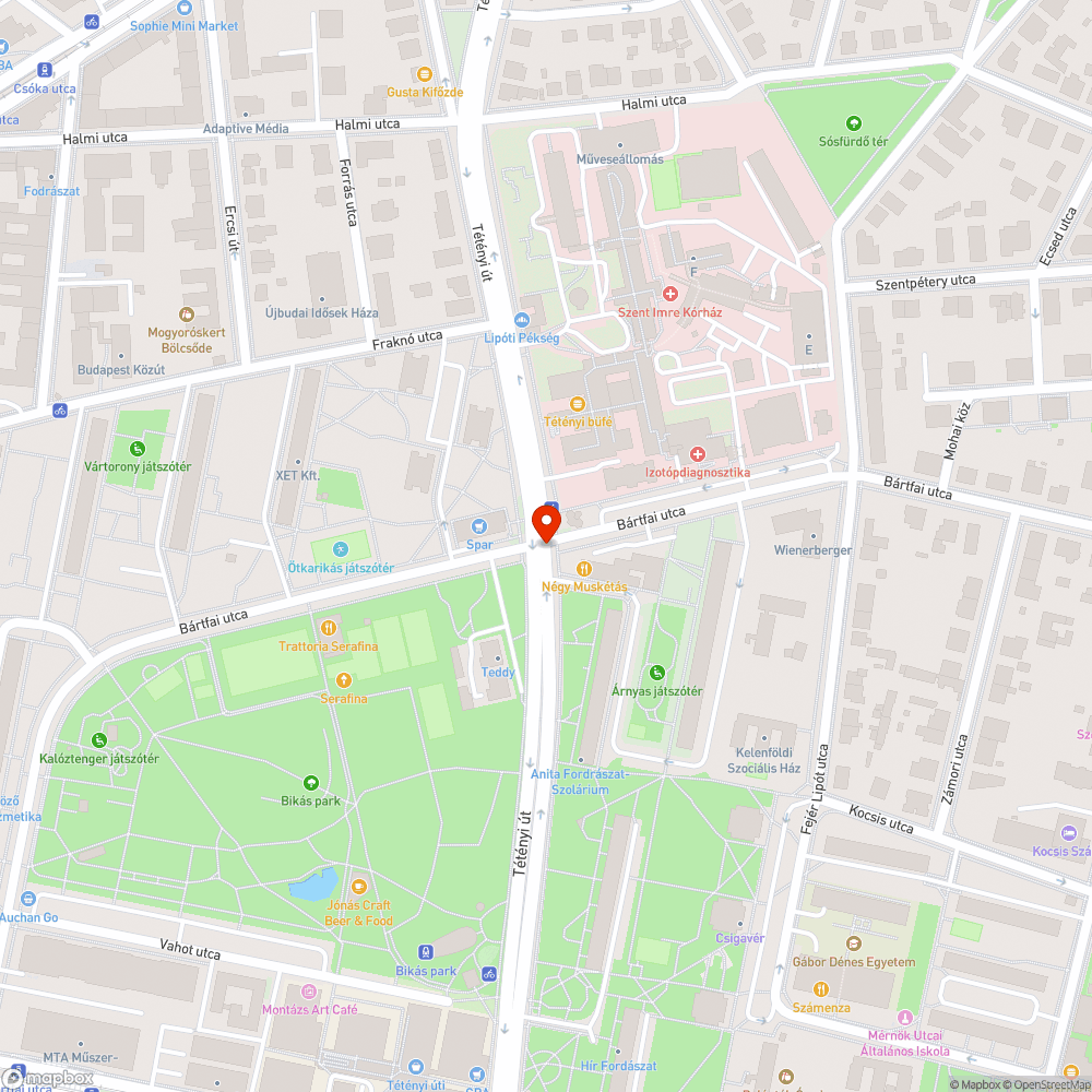 kátyú bejelentés helye