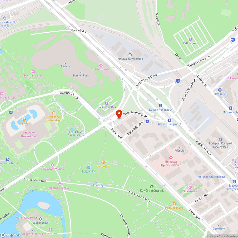 Életveszélyes felüljáró oldalburkolat bejelentés helye