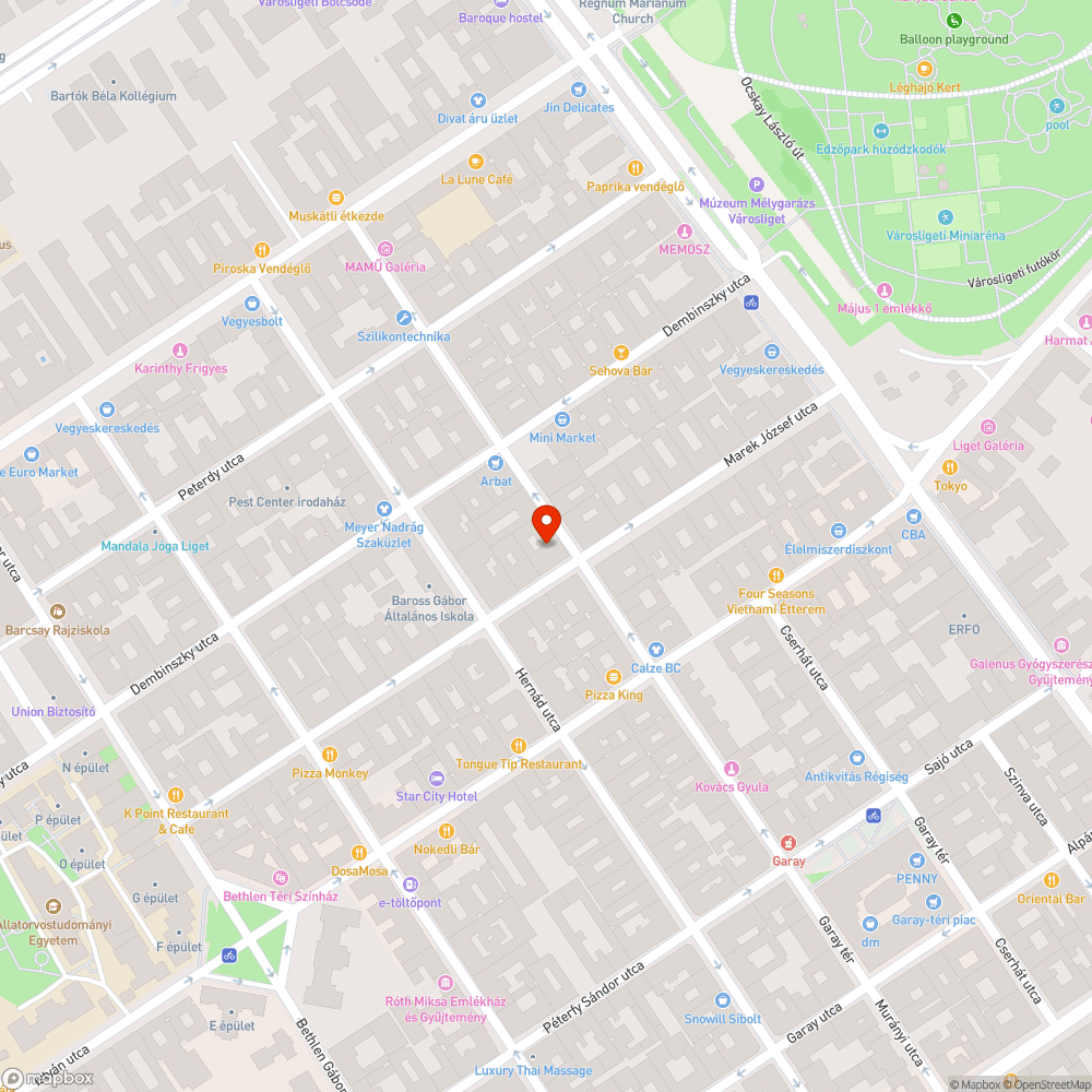 Ottfelejtett lyuk bejelentés helye