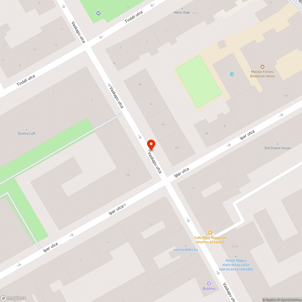 Kátyú és egyenetlen aszfalt a Vaskapu utcában bejelentés helye