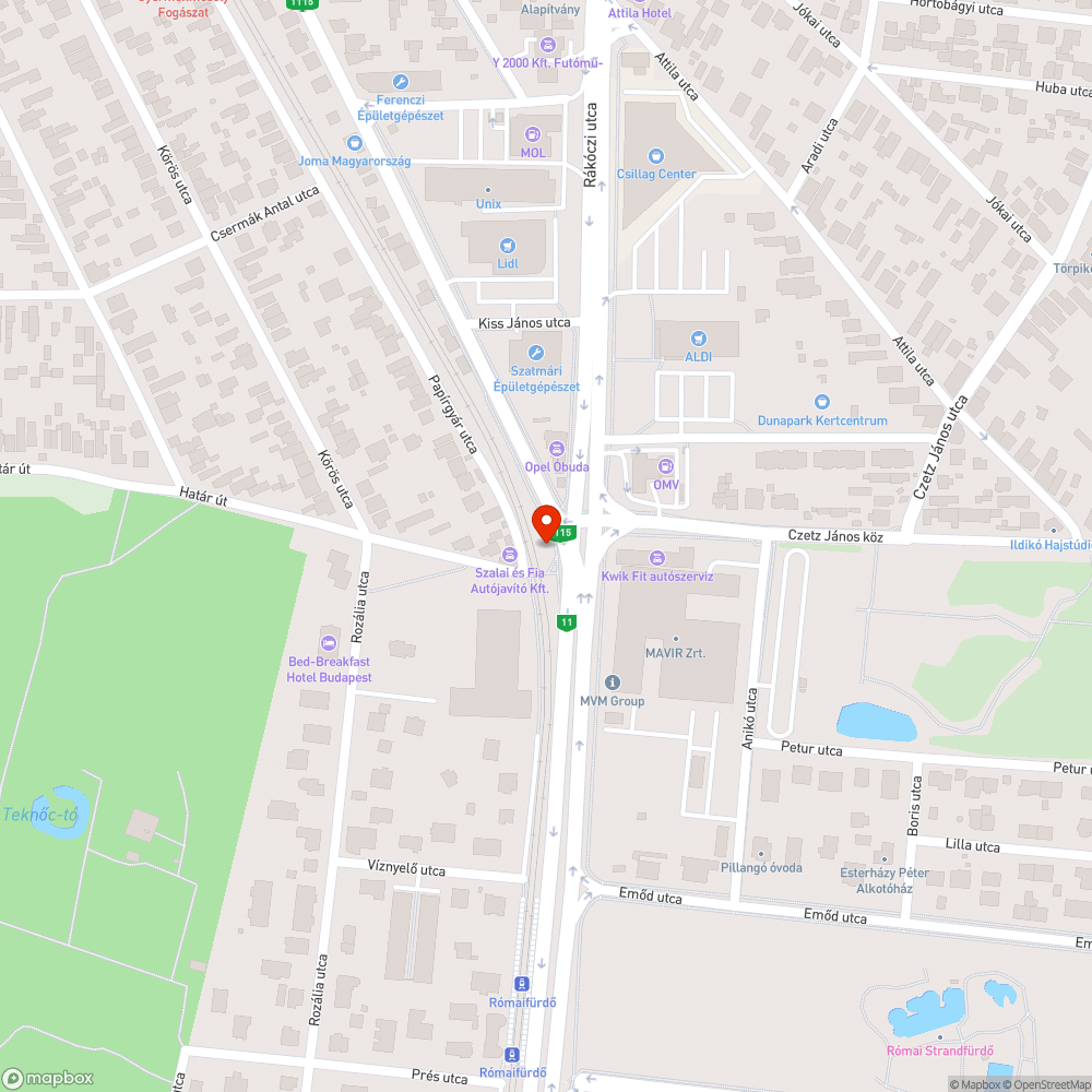 Gazos a HÉV mellett terület bejelentés helye