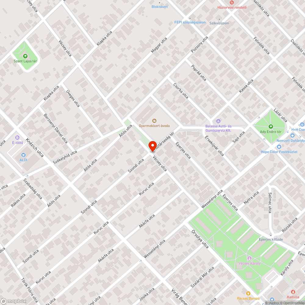 Teli csatorna bejelentés helye