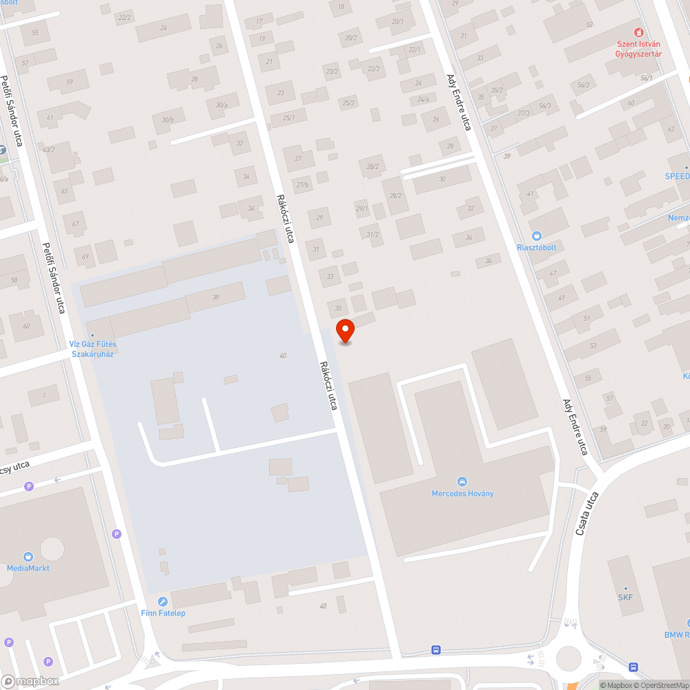 elhagyott autó bejelentés helye